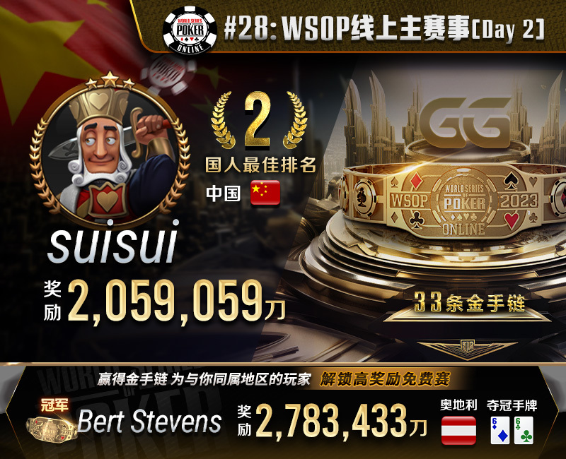 GG德州扑克比赛亚军_GGPoker WSOP 吉尼斯世界纪录线上扑克锦标赛