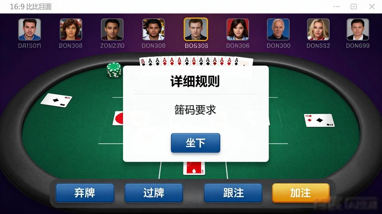 扑克屏幕_GG扑克界面操作_扑克桌面游戏